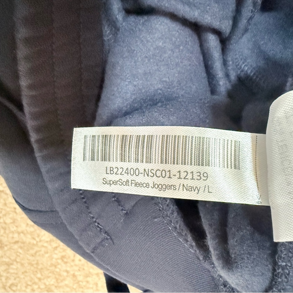 Quince Navy SuperSoft Fleece Joggers Navy Size Large NWT - Picture 7 of 10
